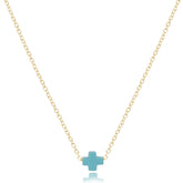 egirl 14" Necklace Gold - Signature Cross Small