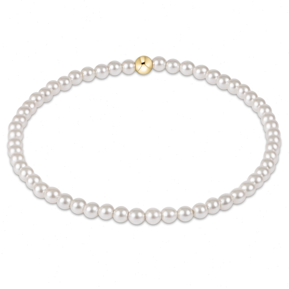 classic pearl 3mm bead bracelet
