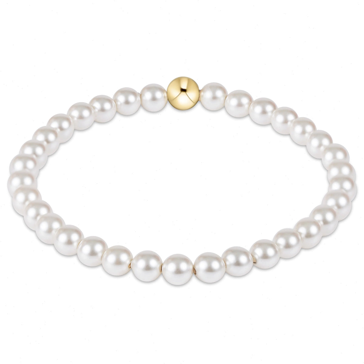 classic pearl 5mm bead bracelet