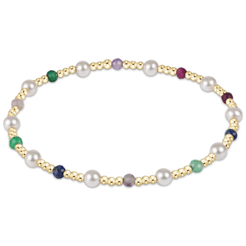 Pearl Sincerity Pattern 4mm Bead Bracelet - Hot Mess FW25