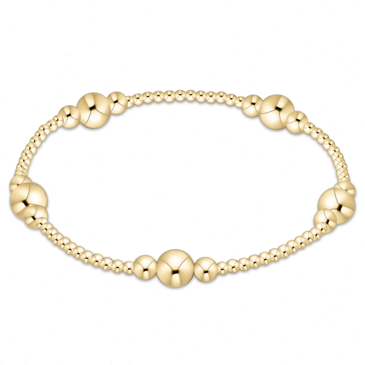 purpose gold 6mm bead bracelet