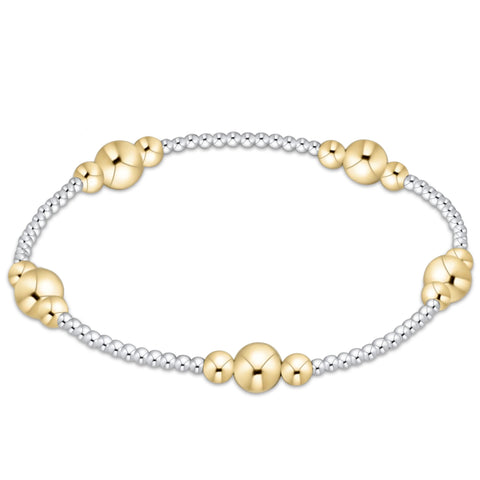 purpose gold 6mm bead bracelet - mixed metal