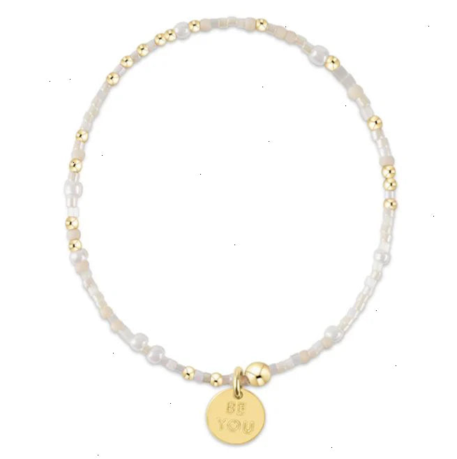egirl Hope Unwritten Bracelet - Oh Snow You Didn't! - be you. Small Gold Disc