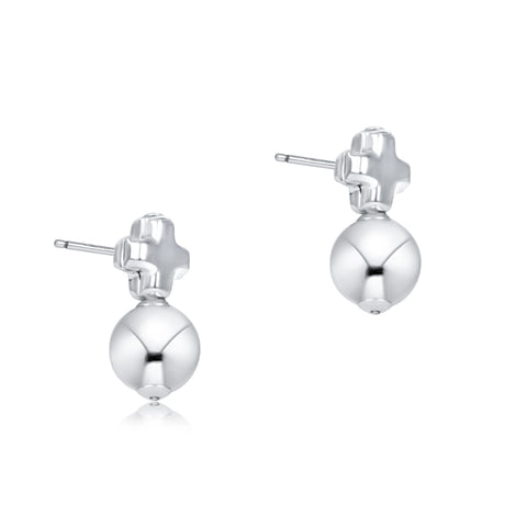 Signature Cross Small Sterling Stud - Classic Sterling