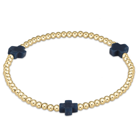 egirl signature cross bracelet gold