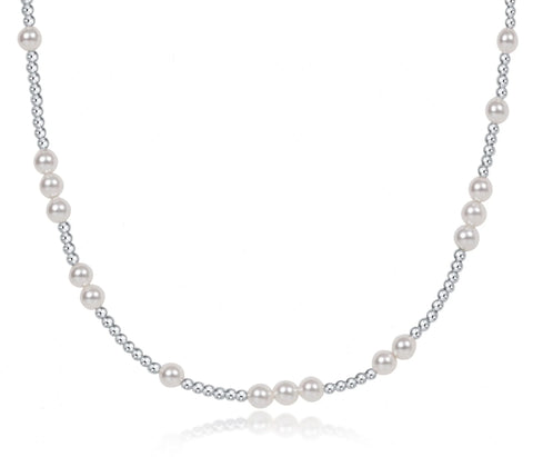 15" Choker Hope Unwritten Sterling - Pearl