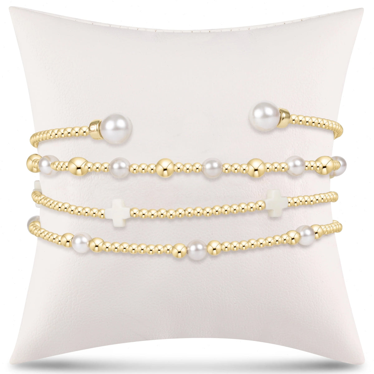 effortless stack of 4 - pearl