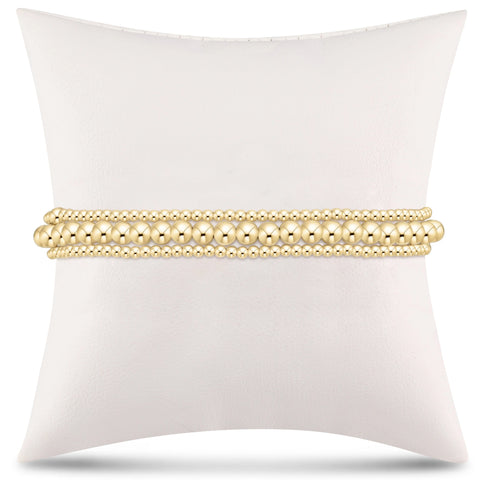 Simply Classic Gold Stack - 4mm - Stack of 3