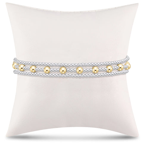 simply classic sincerity stack - mixed metal - stack of 3