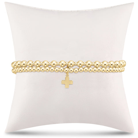 grateful for you gift stack - gold signature cross charm