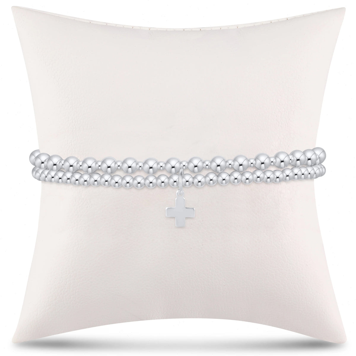 enewton Extends - grateful for you gift stack - sterling signature cross charm