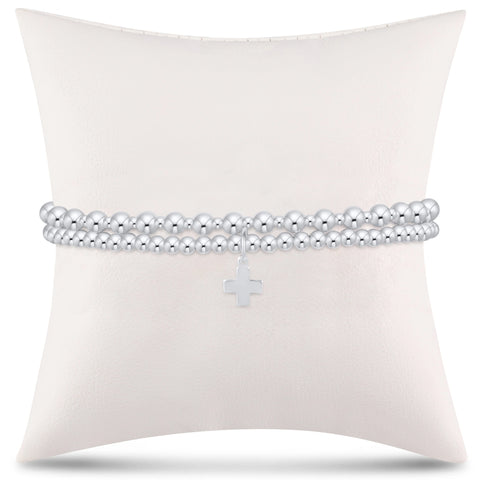 grateful for you gift stack - sterling signature cross charm