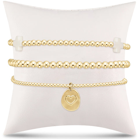 enewton Extends - e's go-to gift stack - off-white small inspire love