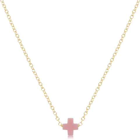 egirl 14" Necklace Gold - Signature Cross Small
