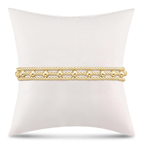 enewton Extends - simply classic sincerity stack - gold - stack of 3