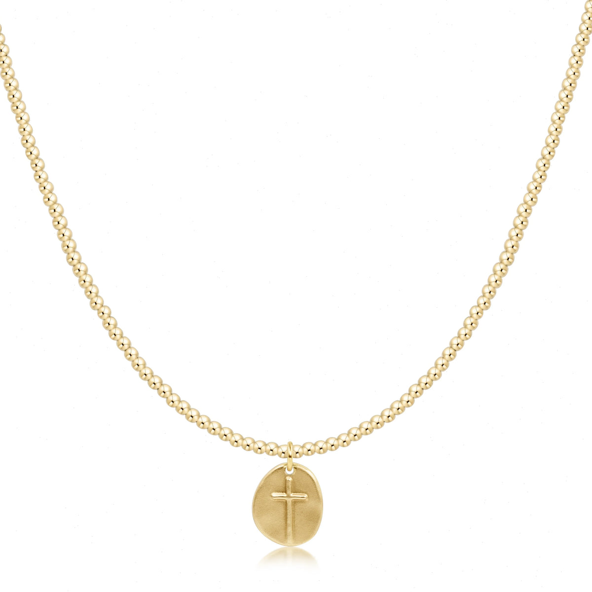 Choker Classic Gold 2mm Bead - Inspire Small Gold Charm