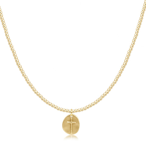 Choker Classic Gold 2mm Bead - Inspire Small Gold Charm