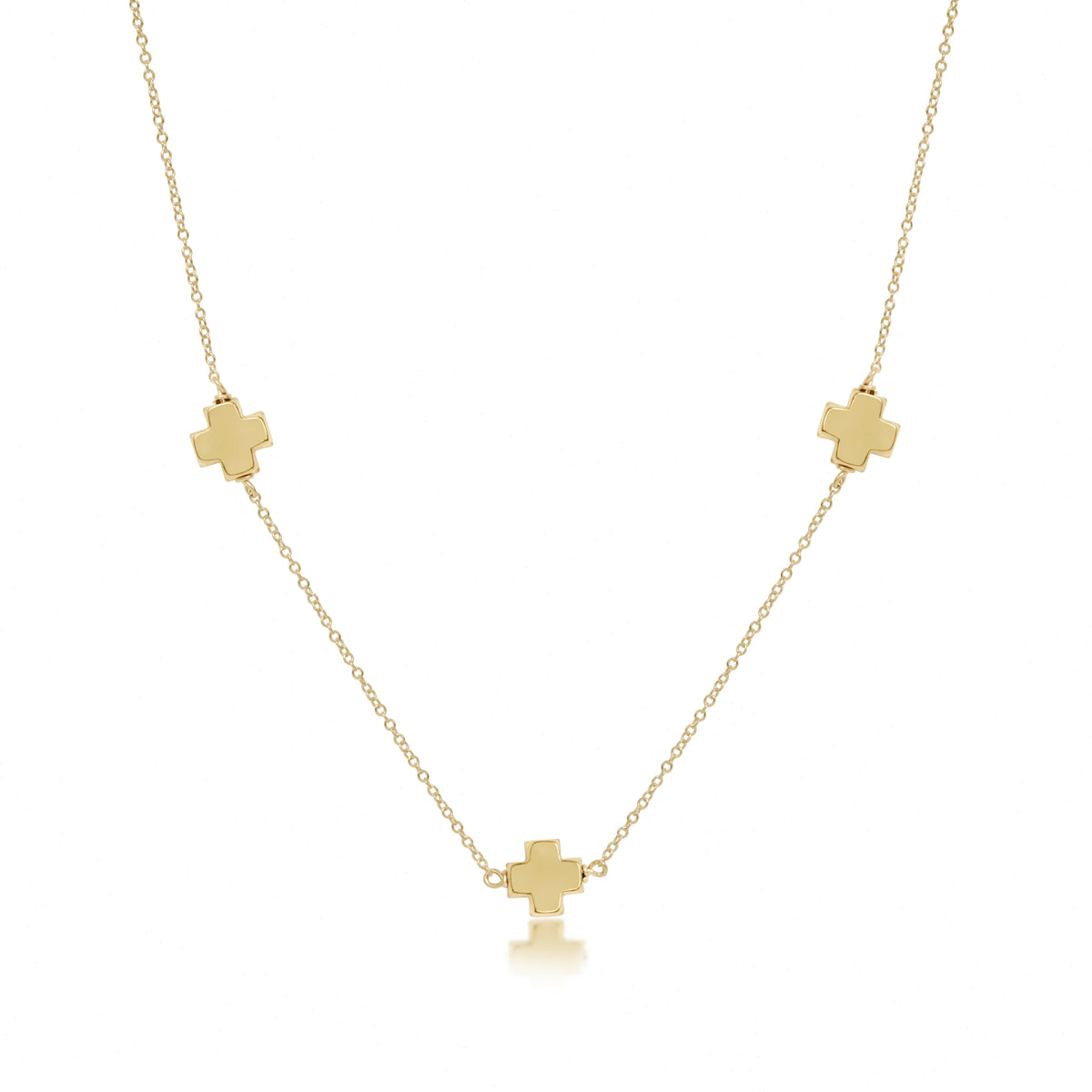 choker simplicity chain gold - signature cross gold