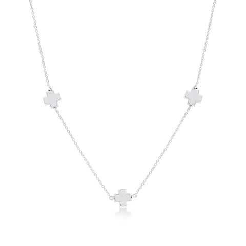 Choker Simplicity Chain Sterling - Signature Cross Sterling