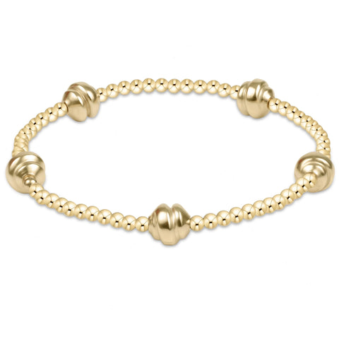 Admire Small Gold 2.5mm Bead Bracelet - Gold