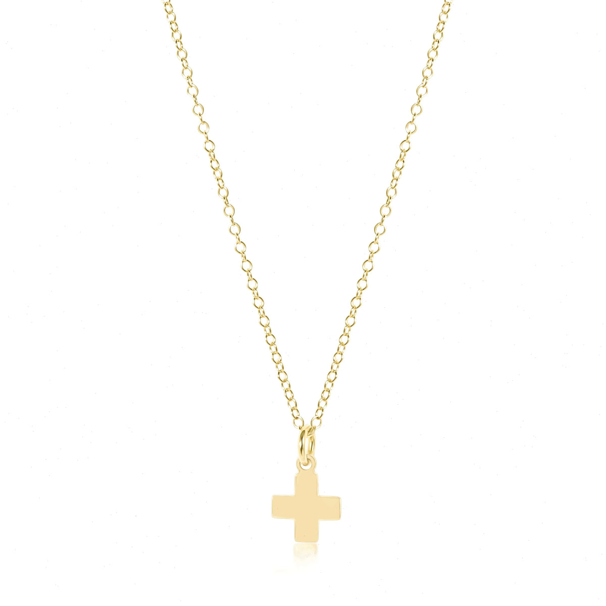 egirl 14" Necklace Gold - Signature Cross Gold Charm