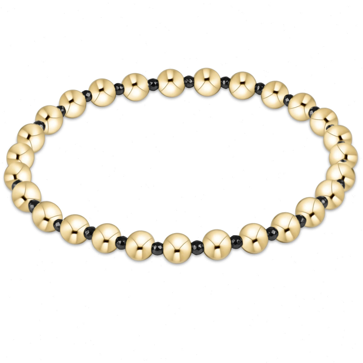 faceted hematite grateful pattern 5mm bead bracelet