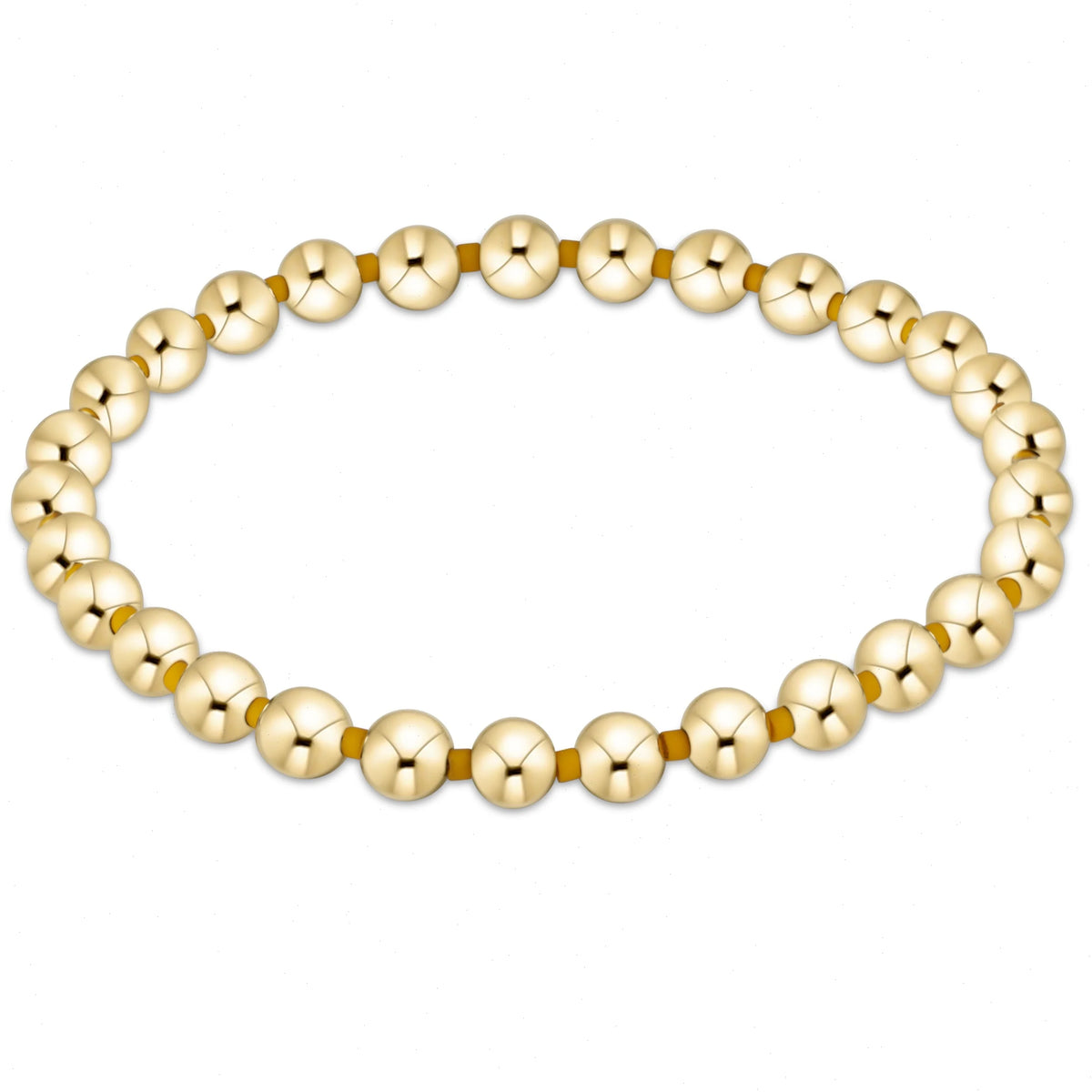 Gameday Hope Grateful 5mm Bead Bracelet - Golden Yellow