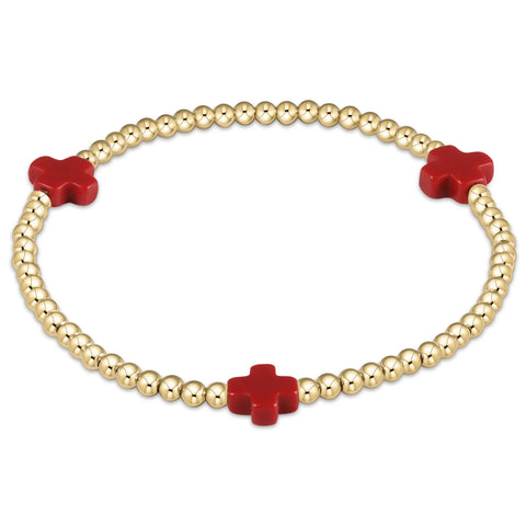 egirl signature cross bracelet gold