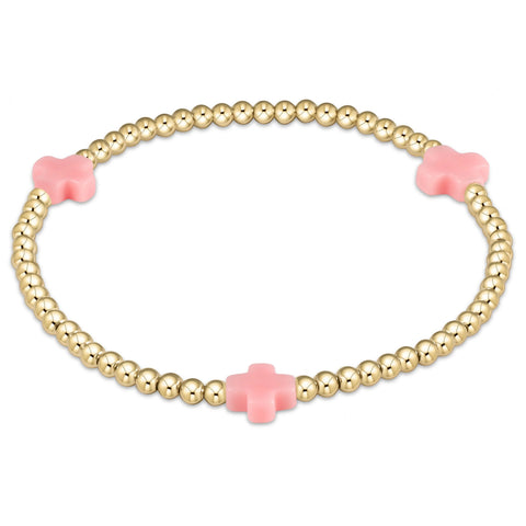 egirl signature cross bracelet gold