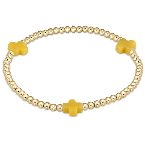 egirl signature cross bracelet gold