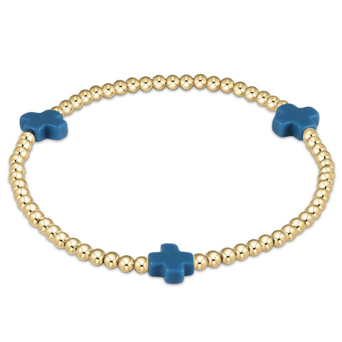 egirl signature cross bracelet gold