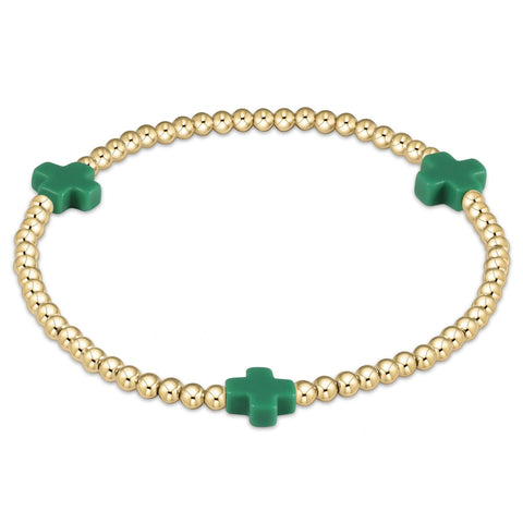 egirl signature cross bracelet gold