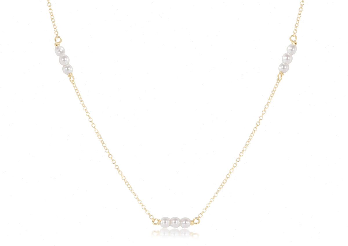 Choker Joy Simplicity Chain Gold - 3mm Pearl