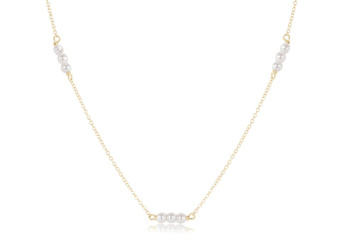 Choker Joy Simplicity Chain Gold - 3mm Pearl