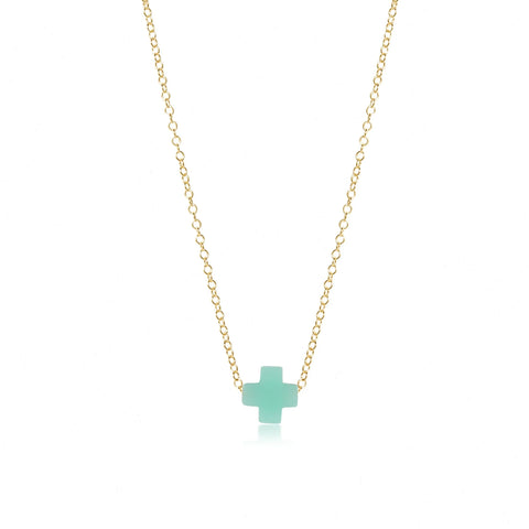 egirl 14" Necklace Gold - Signature Cross